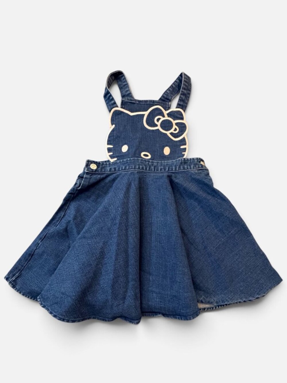 Sanrio Hello Kitty Denim Overall Dress 6X